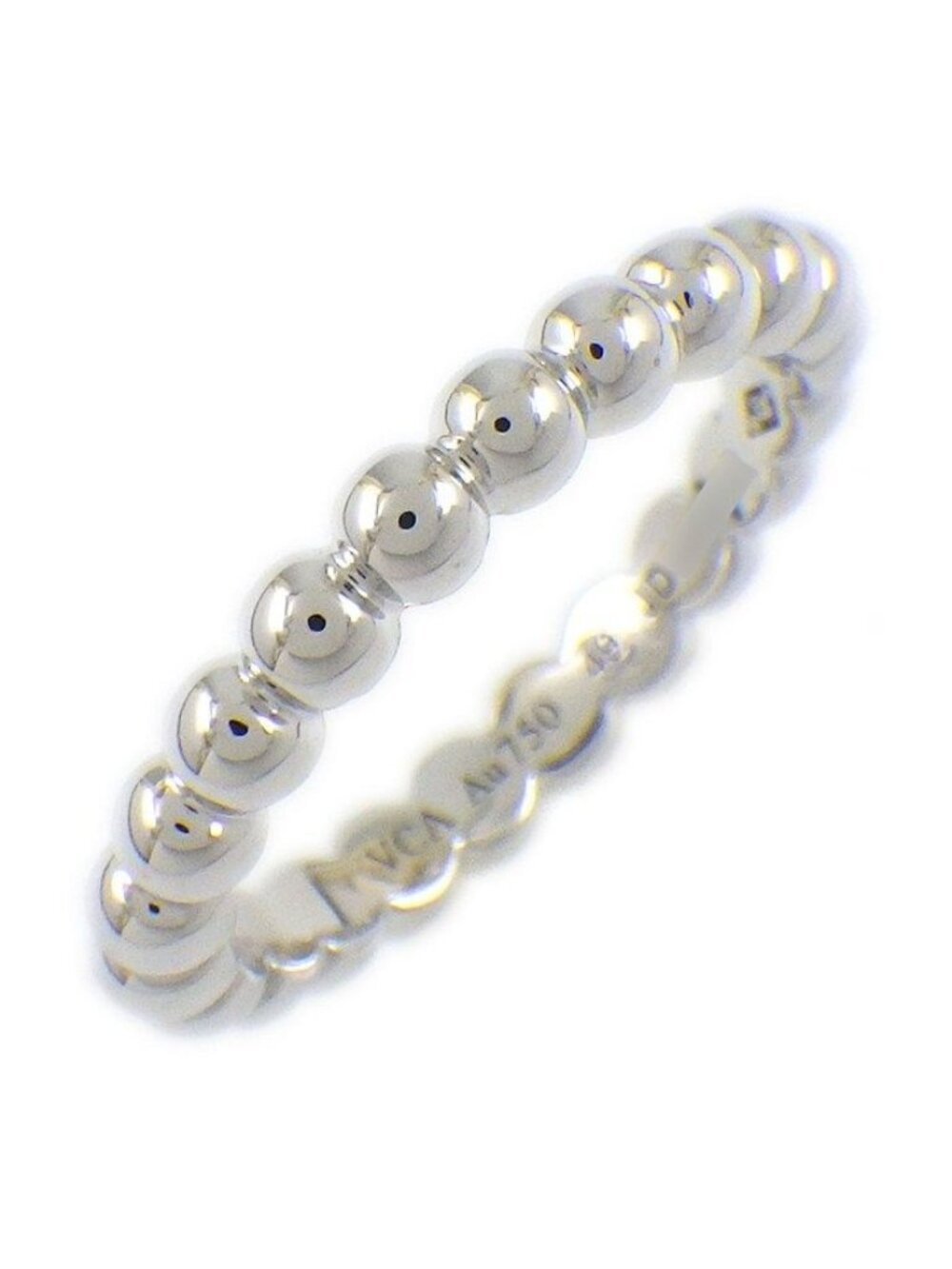 Van Cleef & Arpels Ring Perlee White Gold Pearl Medium